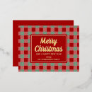 Search for plaid pattern postcards Festive