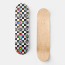 Search for checkerboard skateboards Black and white