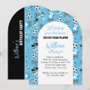 Search for soccer player birthday invitations Boy