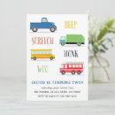 Search for garbage truck party invitations Transportation