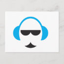 Search for headphone postcards Black