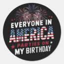 Search for independence day party stickers Funny