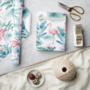 Search for pink flamingo wrapping paper Tropical