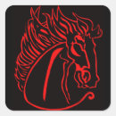 Search for red horse stickers Equestrian
