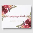 Search for burgundy wedding guest books Red roses