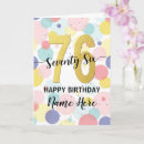 Search for 76th birthday cards 76 years old