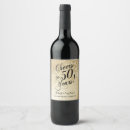 Search for 50th anniversary wine labels Elegant