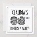 Search for 88th birthday invitations Eighty eighth birthday