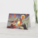 Search for vintage lantern christmas cards Santa