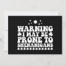 Search for shenanigans invitations Patricks