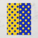 Search for modern polka dots pattern postcards Yellow