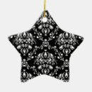 Search for damask pattern christmas tree decorations Abstract