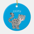 Search for snow leopard christmas tree decorations Cute