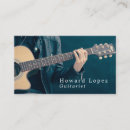 Search for musician business cards Acoustic guitar