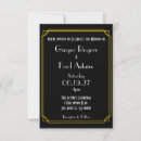 Search for roaring 20 wedding invitations Gold