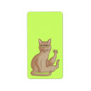 Search for funny cat return address labels Cartoon