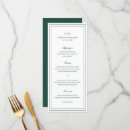 Search for emerald green menus Classic