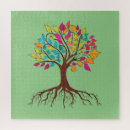 Search for tree roots puzzles Leaves