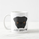 Search for cute black pug mugs Dog lover