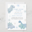 Search for dino party invitations Blue