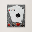 Search for playing cards puzzles Hearts