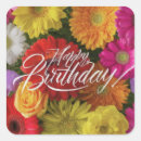 Search for happy birthday flowers stickers Elegant