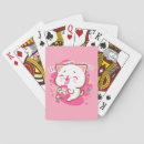 Search for japanese cat playing cards Cute