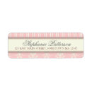 Search for chic stripes return address labels Cream