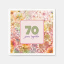 Search for 70th anniversary napkins Floral