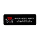 Search for skeleton wedding return address labels Halloween