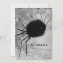 Search for arachnids invitations Spooky