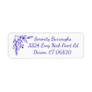 Search for cobalt blue return address labels Flowers
