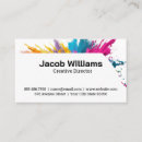 Search for colour explosion business cards Abstract