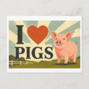 Search for cute pig postcards Drawing