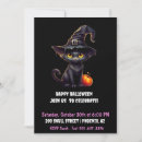 Search for funny halloween invitations Cat