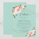 Search for green and gold bridal shower invitations Blush pink