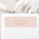Search for gold calligraphy return address labels Blush pink