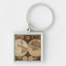 Search for vintage map key rings World