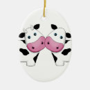 Search for black and white cow christmas tree decorations Cows