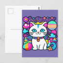 Search for planets postcards Purple