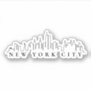 Search for new york silhouette stickers Manhattan