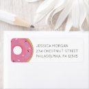 Search for donut return address labels Modern