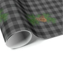 Search for pine cone wrapping paper Plaid