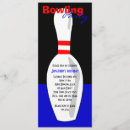 Search for bowling ball birthday invitations Blue