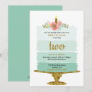 Search for mint green birthday invitations Glitter