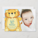Search for lion birth announcement cards Boy
