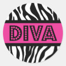 Search for zebra and pink stickers Diva