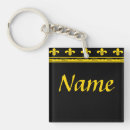 Search for fleur de lis key rings Black