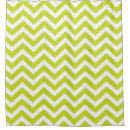 Search for lime green striped shower curtains Chevron