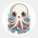 Search for octopus illustration stickers Cartoon